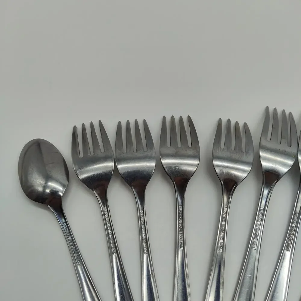 10X Set Superior INS668 Stainless Flatware Mod Mcm DINNER SALAD Forks Spoon
